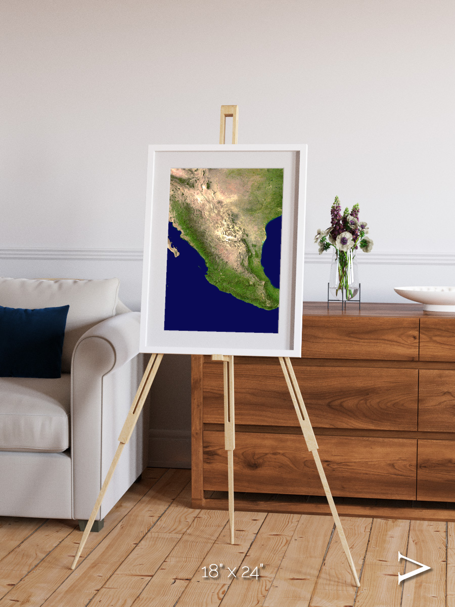 Windwritten Sands, Mexico and Central America Framed & Mounted Print