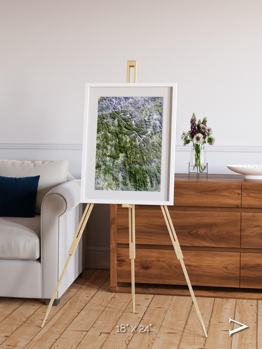 Earth in Colour, Namaqualand Framed & Mounted Print