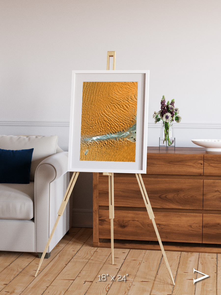 Sands in Motion, Namib Desert Framed & Mounted Print