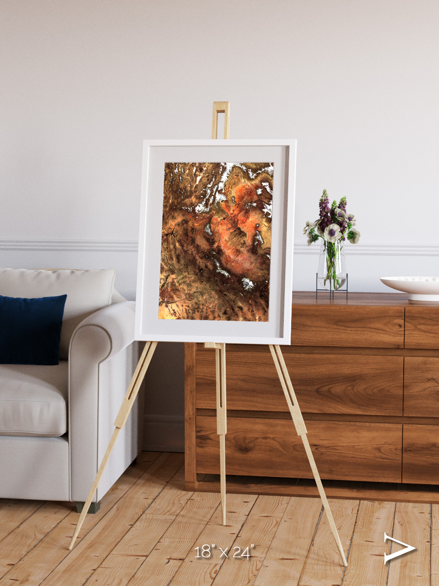 Sunlit Dunes, North America Framed & Mounted Print