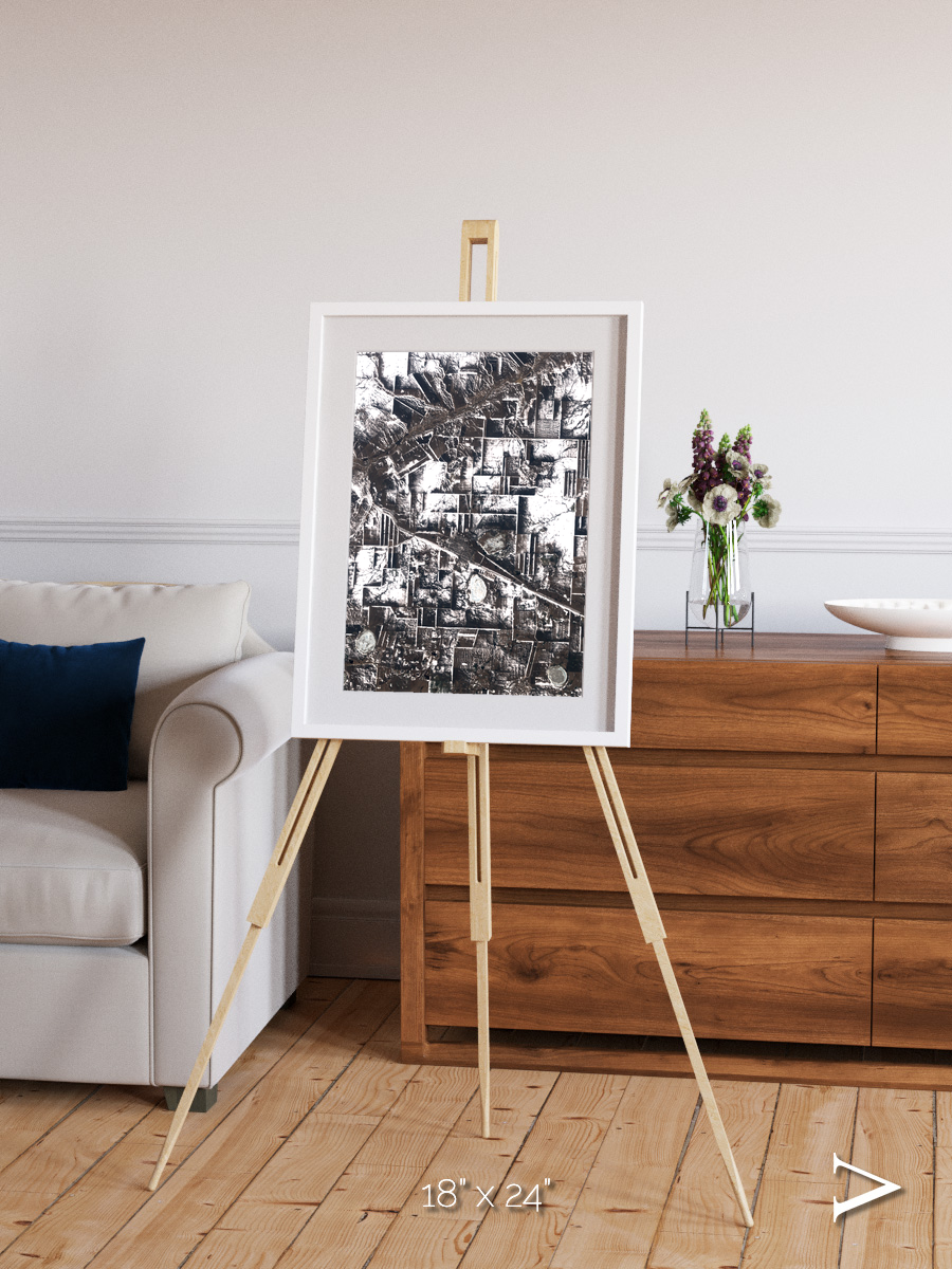 Fertile Threads, Northern Kazakhstan Framed & Mounted Print