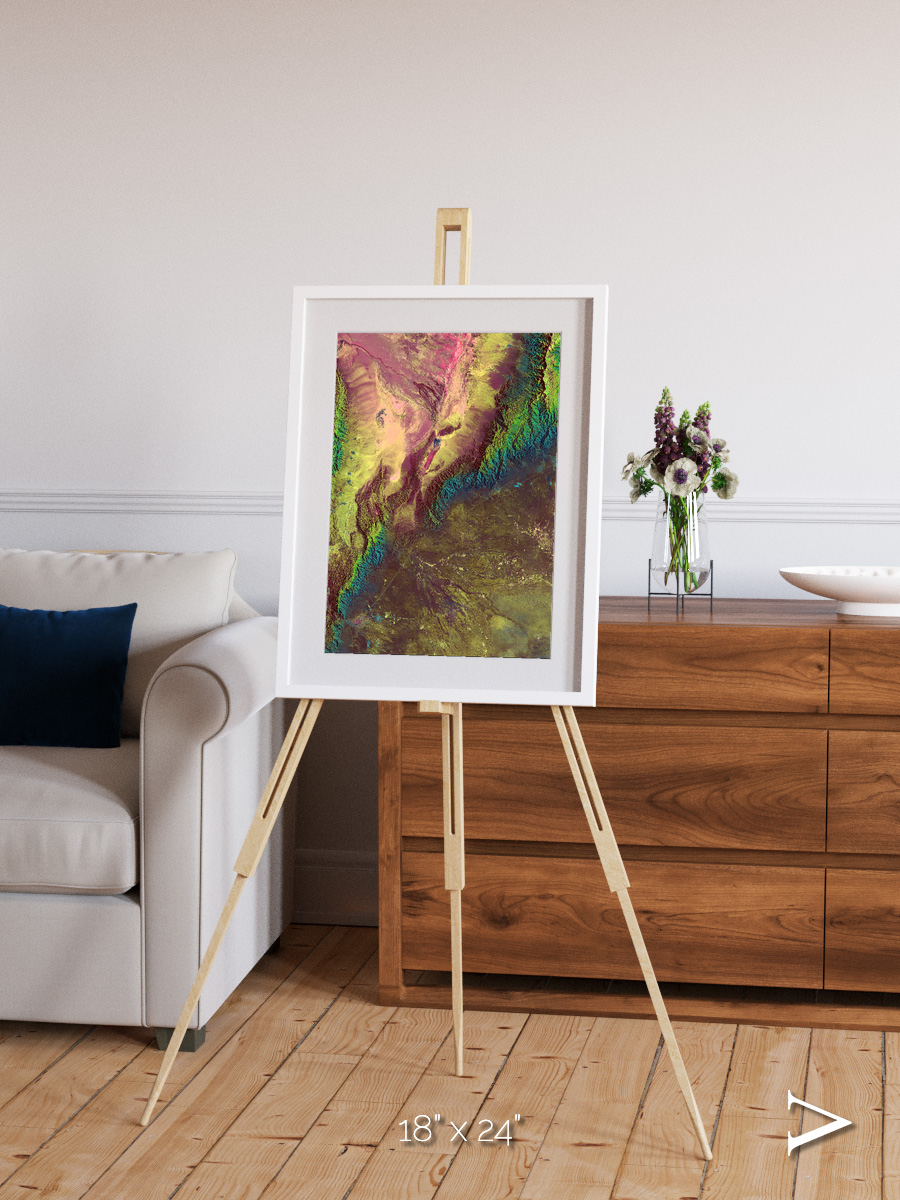 Textured Earth, Sierra de Velasco Framed & Mounted Print