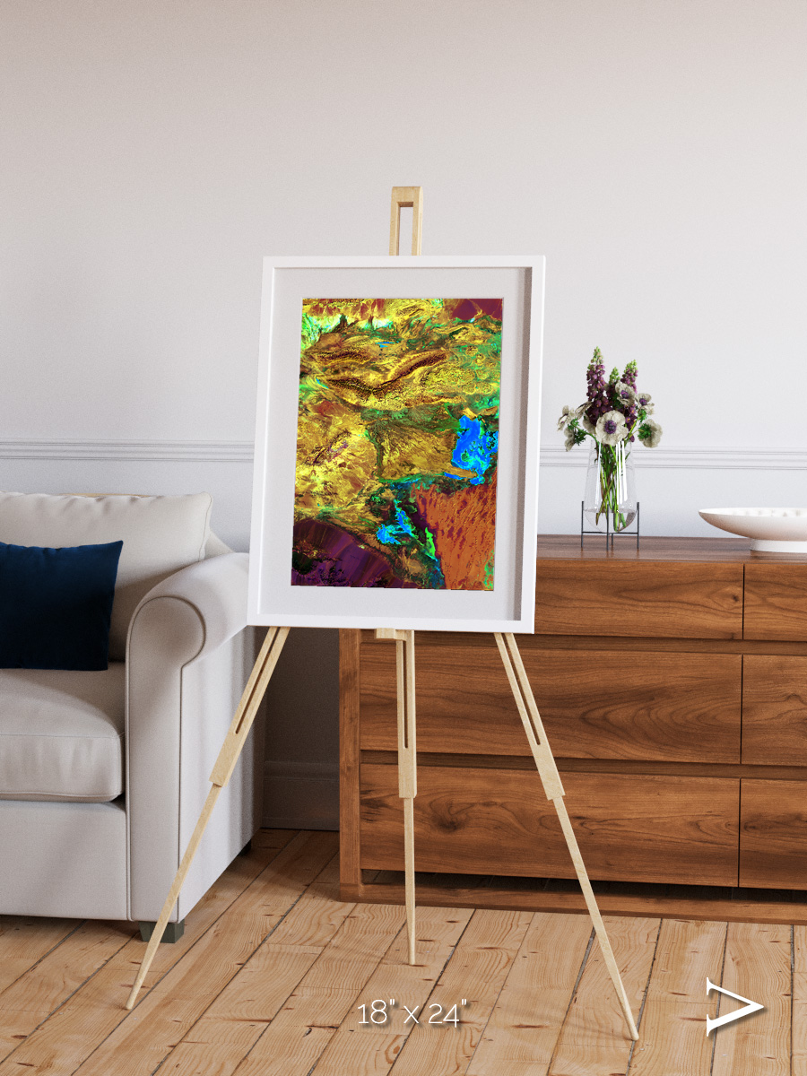 Salt and Storm, Dasht-e Kavir Framed & Mounted Print