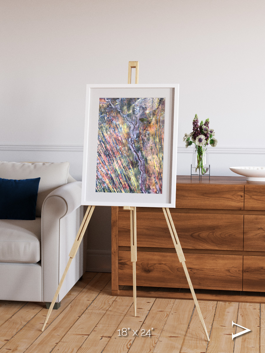 Crevasse Lines, The Optimist Framed & Mounted Print