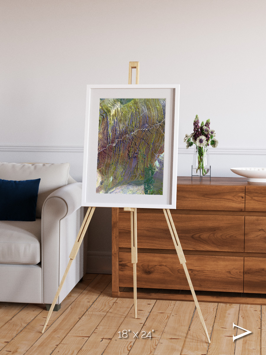 Shifting Dunes, Ugab River Framed & Mounted Print