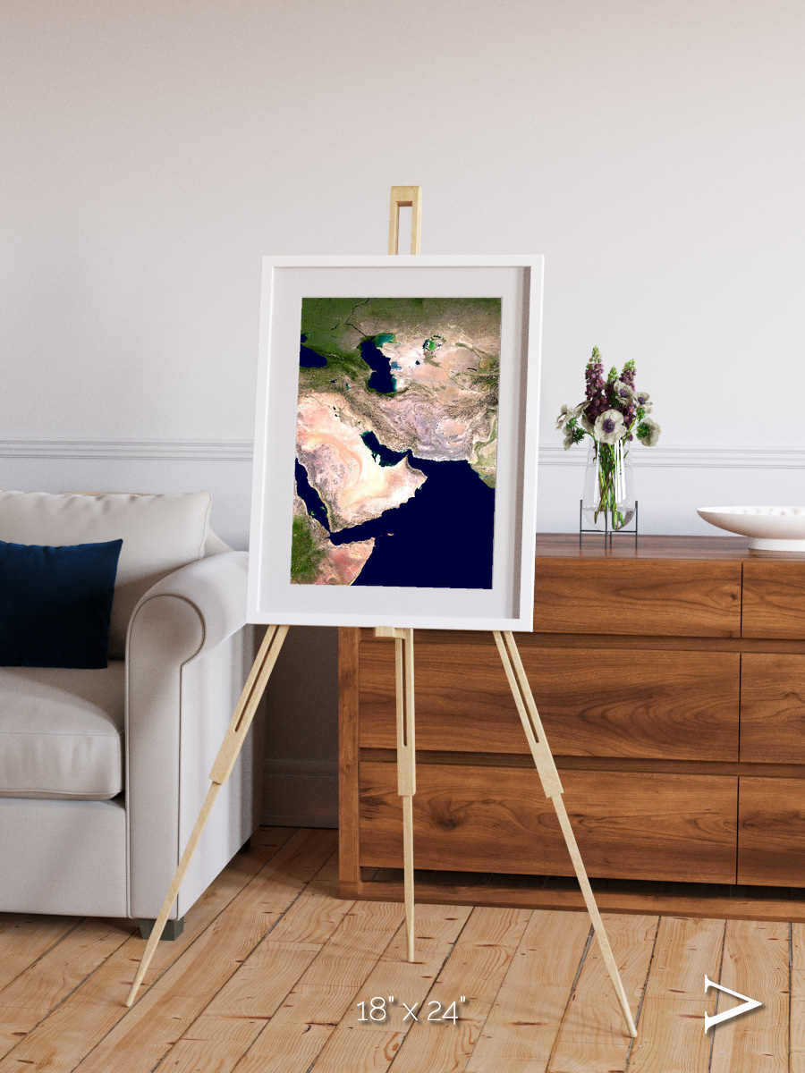 River Threads, Western Asia Framed & Mounted Print