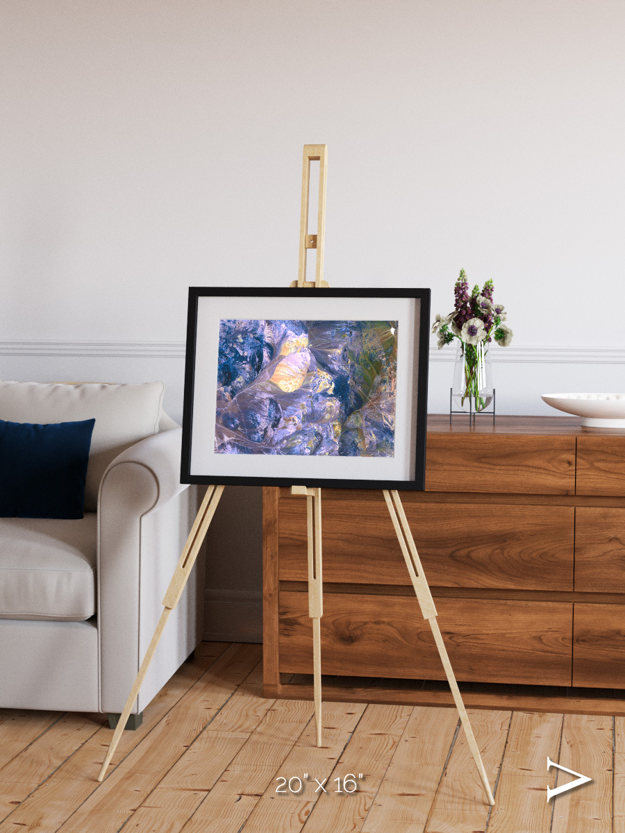Heat Scars, Andes Framed & Mounted Print