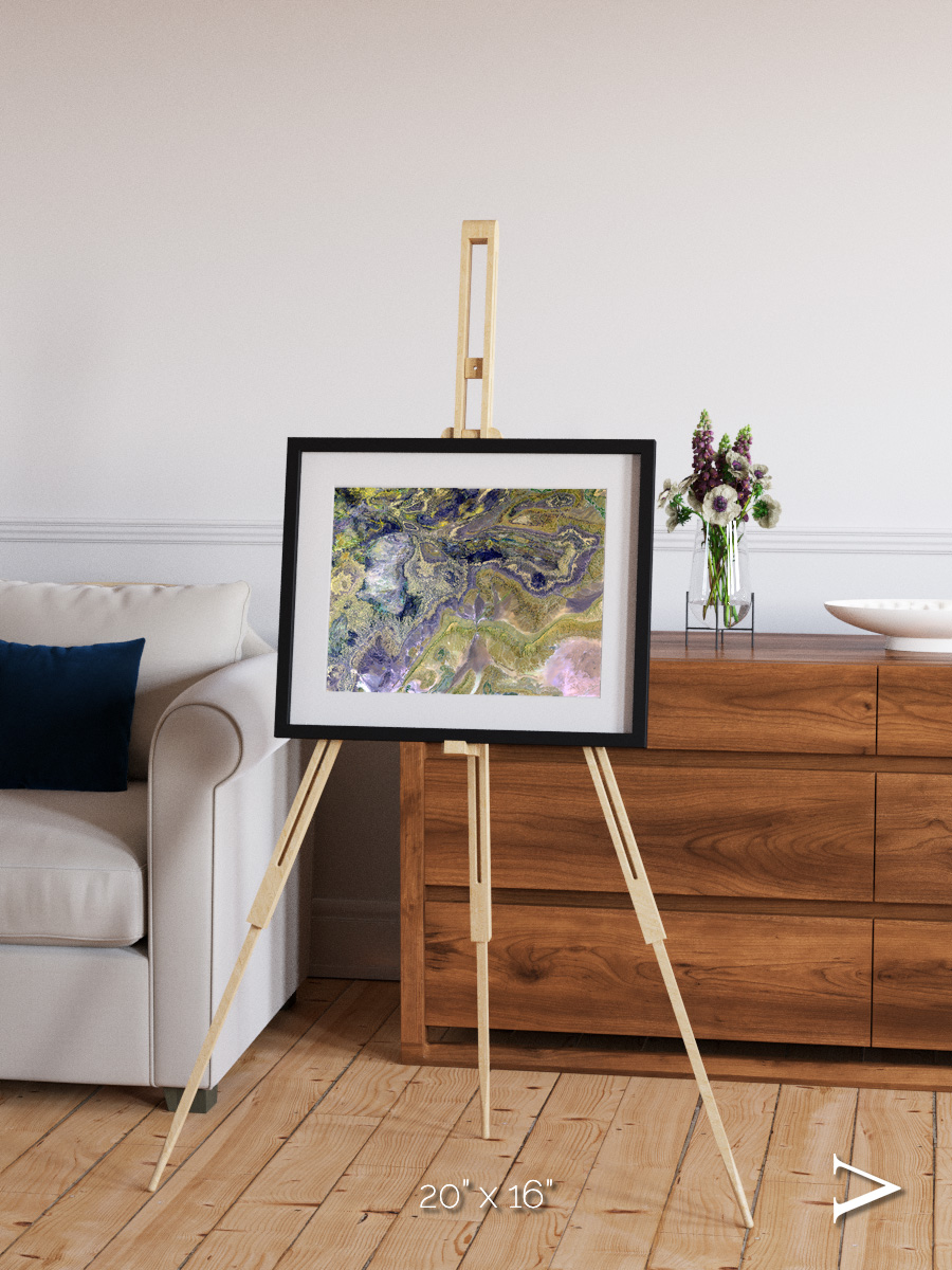 Mineral Horizons, Anti-Atlas Framed & Mounted Print
