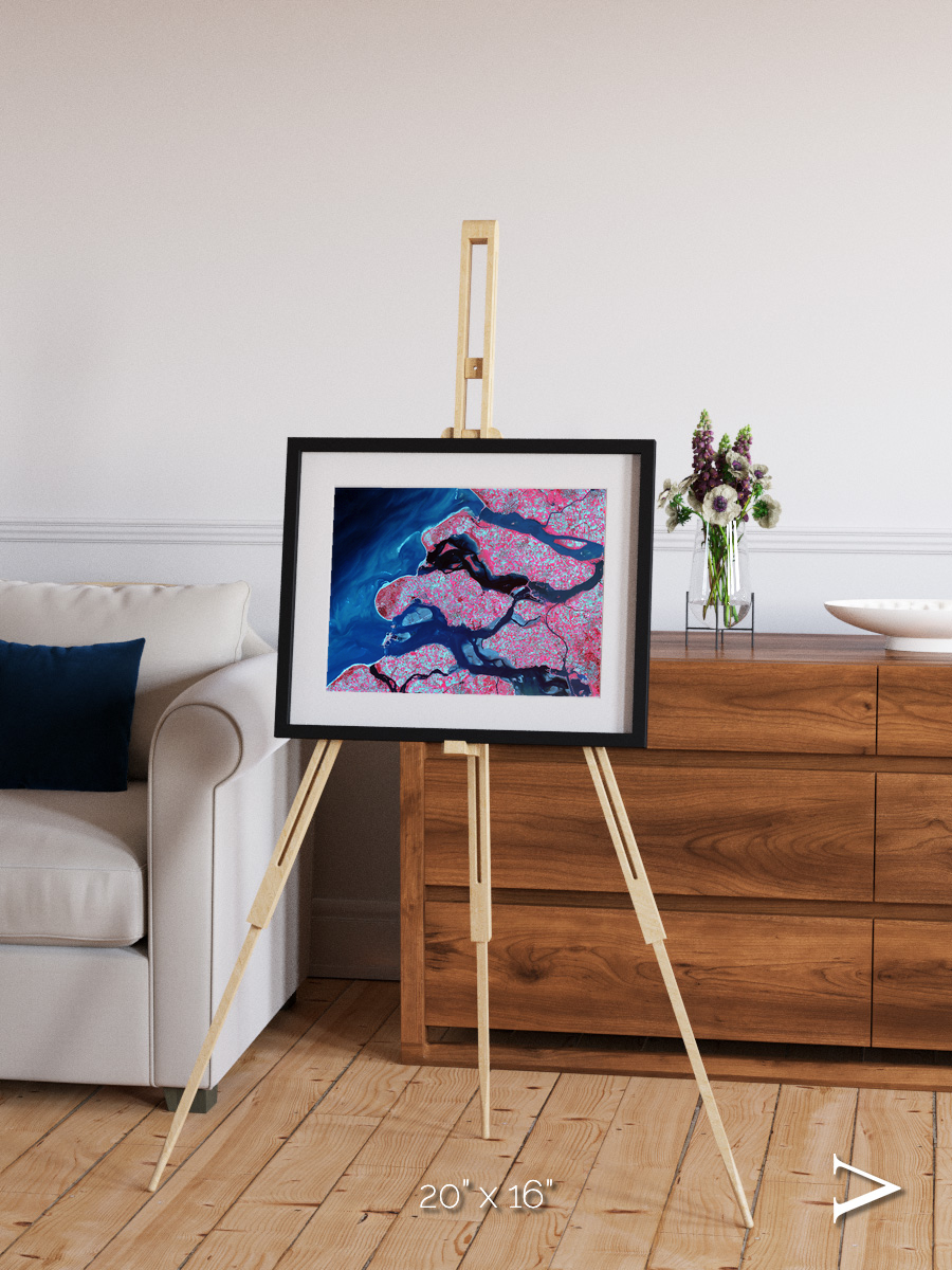 Windward Isles, Delta Region Netherlands Framed & Mounted Print