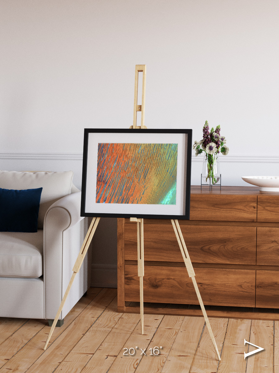 Windwritten Sands, Erg Chech Framed & Mounted Print