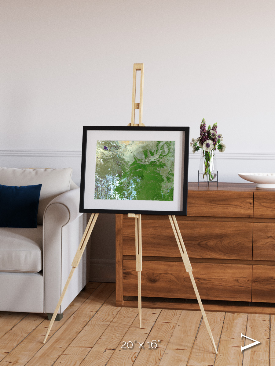 Sea Inlet, Eastern Asia Framed & Mounted Print