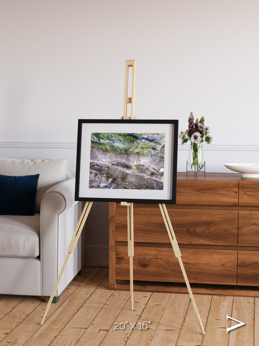 Arid Mosaic, Edrengiyn Nuruu Framed & Mounted Print