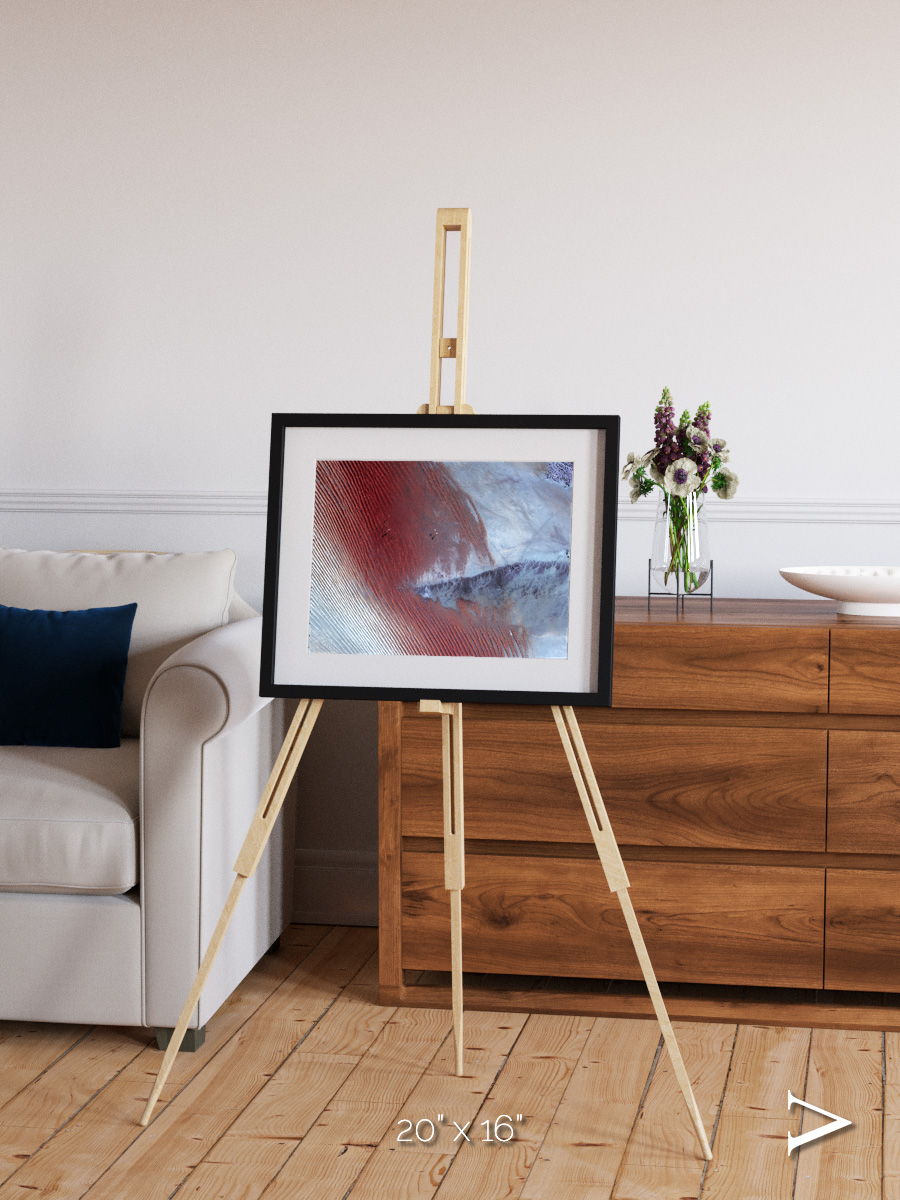 Wind Signatures, Empty Quarter Framed & Mounted Print
