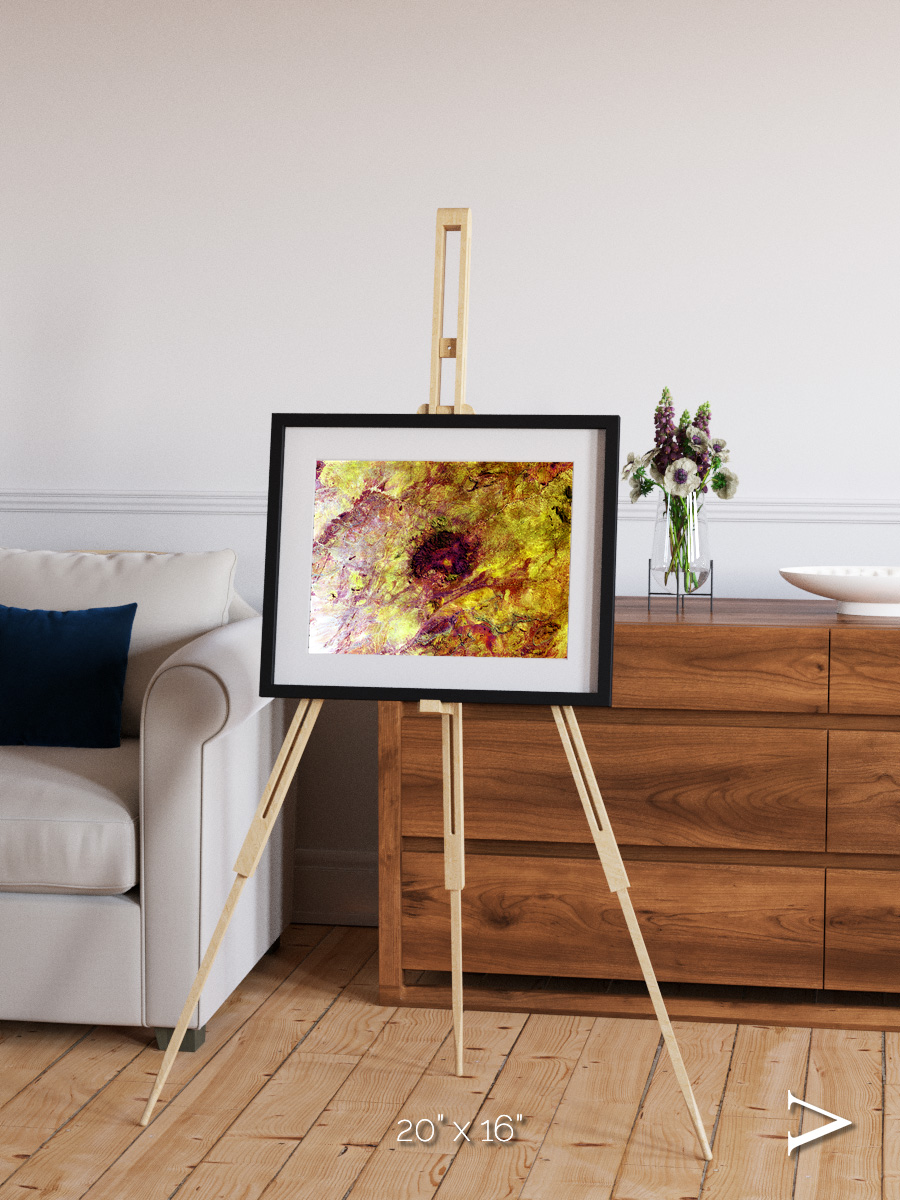 Magma Plains, Erongo Massif Framed & Mounted Print
