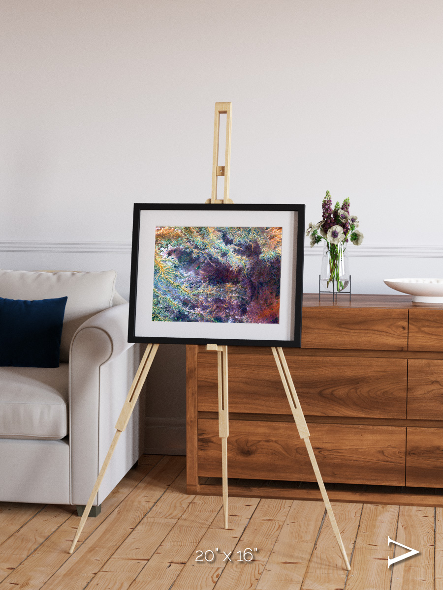 River and Plain, Ghadamis River Framed & Mounted Print