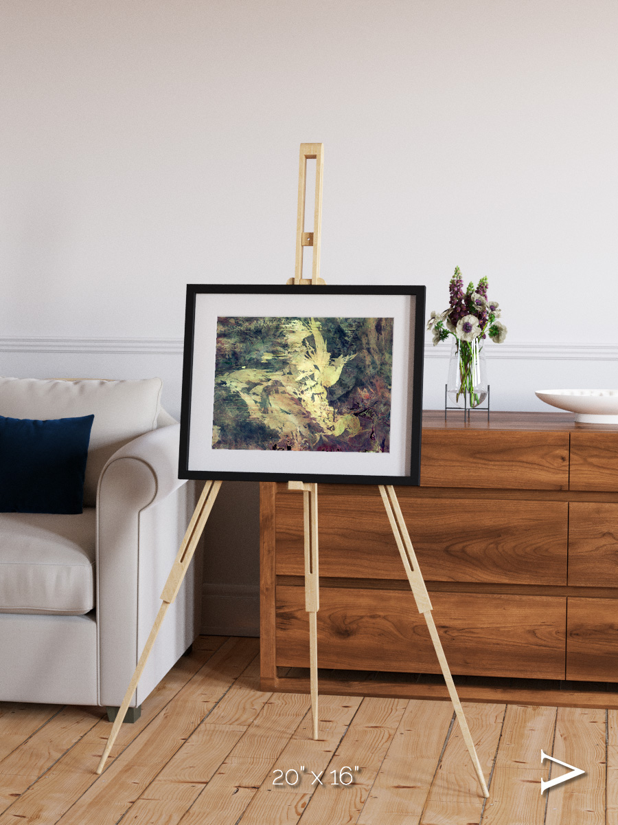 Windwritten Dunes, Great Sandy Scars Framed & Mounted Print