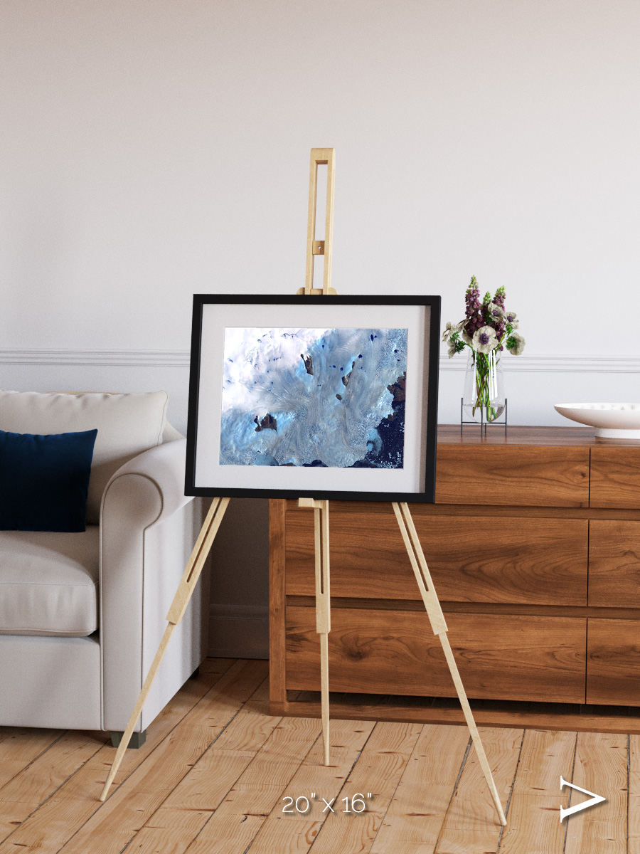 Waterways, Greenland Coast Framed & Mounted Print