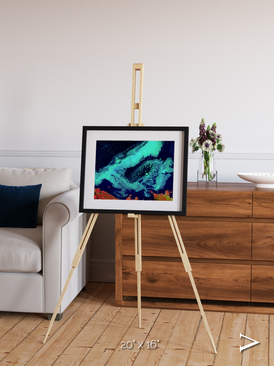 Frozen Currents, Foxe Basin Framed & Mounted Print