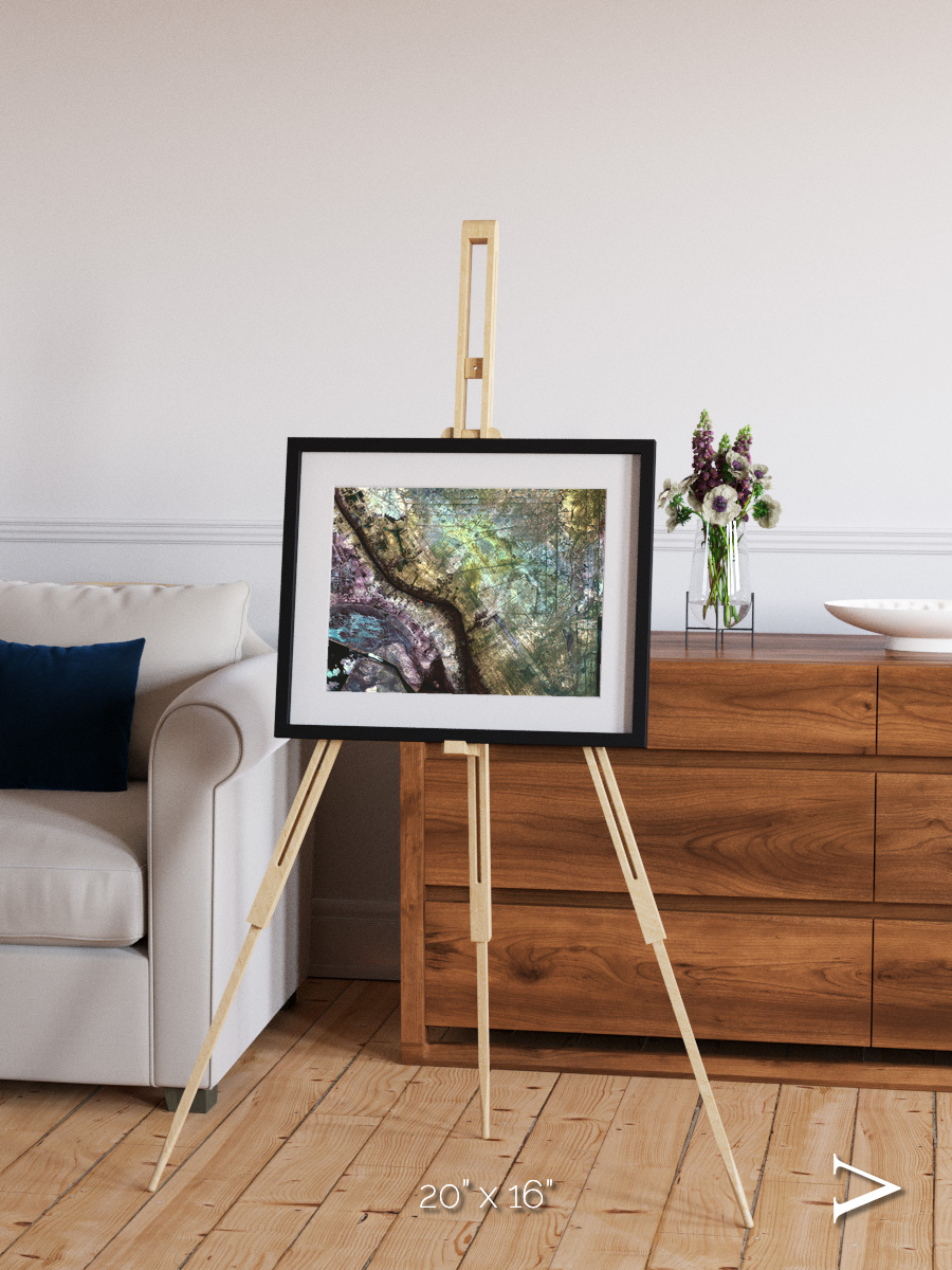 Floodplain Lines, Iraqi Emplacement Framed & Mounted Print
