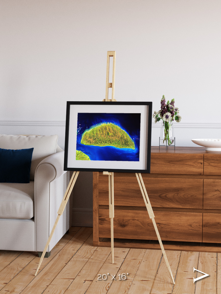 Coastal Fragments, Island Rebound Framed & Mounted Print