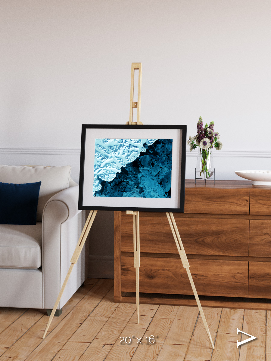 Glacial Passage, Kamchatka Peninsula Framed & Mounted Print
