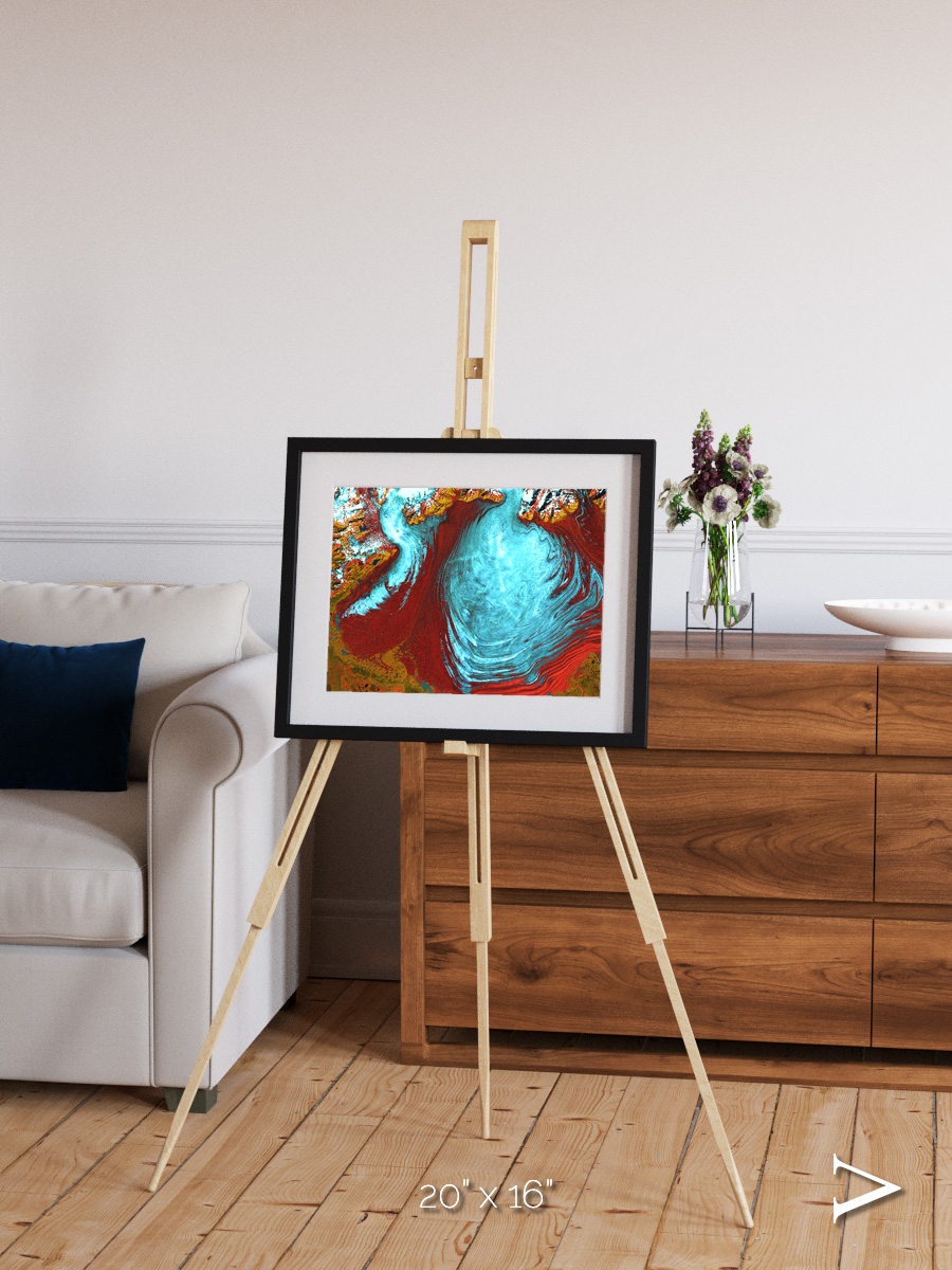 Glacial Passage, Malaspina Glacier Framed & Mounted Print