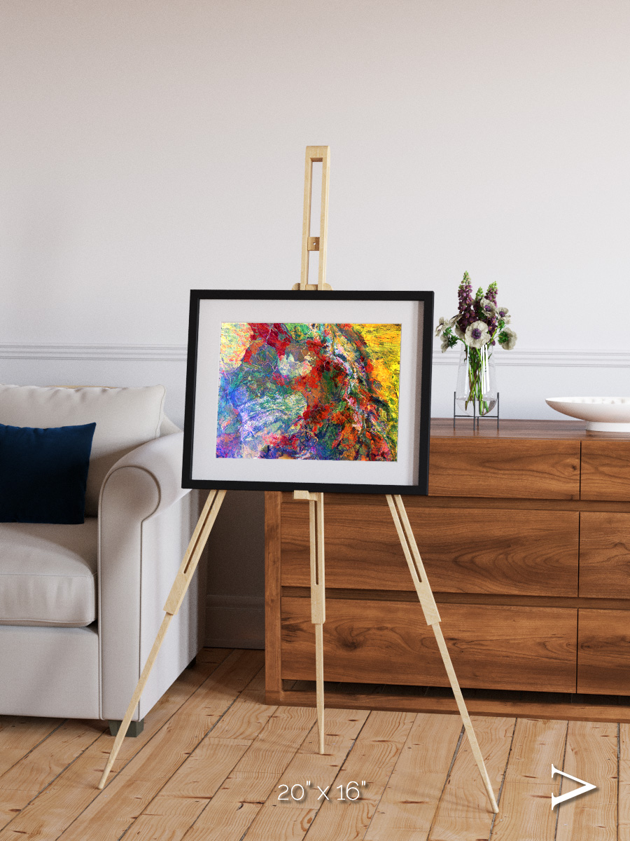 Melted Earth, Great Sandy Desert Framed & Mounted Print