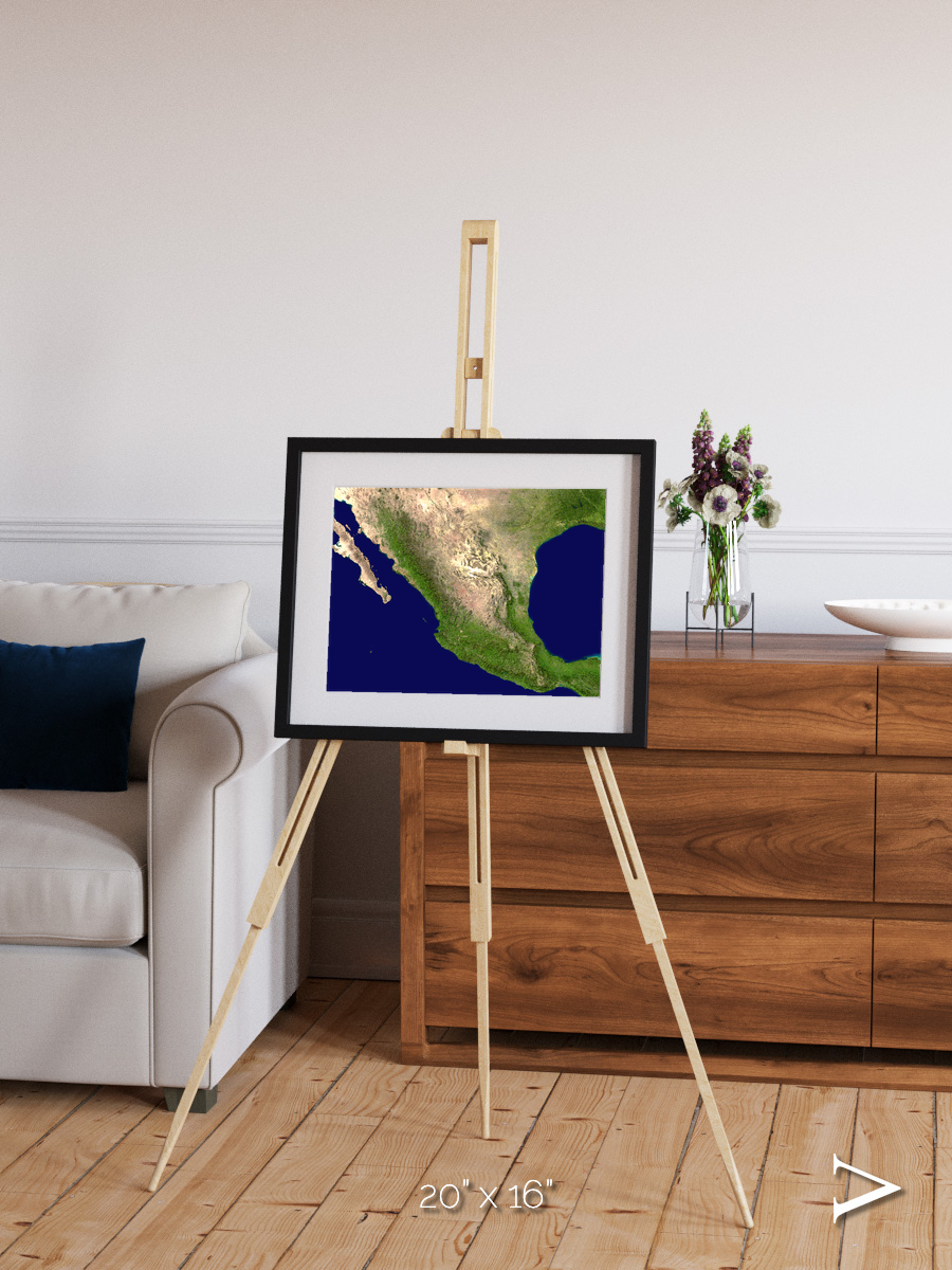 Windwritten Sands, Mexico and Central America Framed & Mounted Print