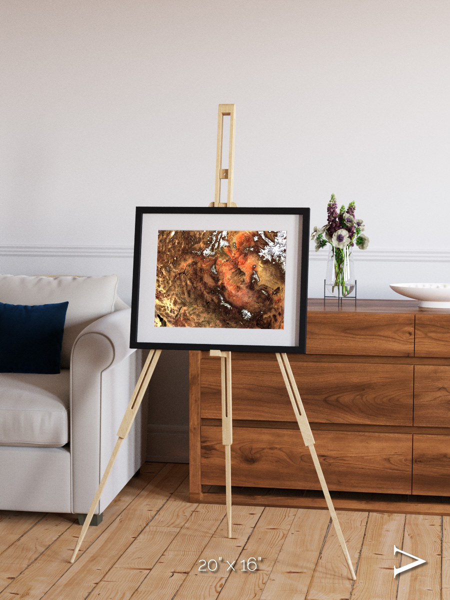 Sunlit Dunes, North America Framed & Mounted Print
