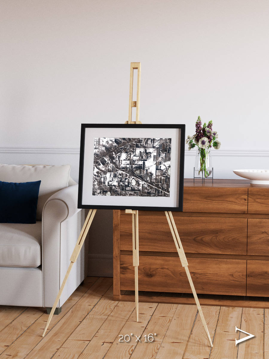 Fertile Threads, Northern Kazakhstan Framed & Mounted Print