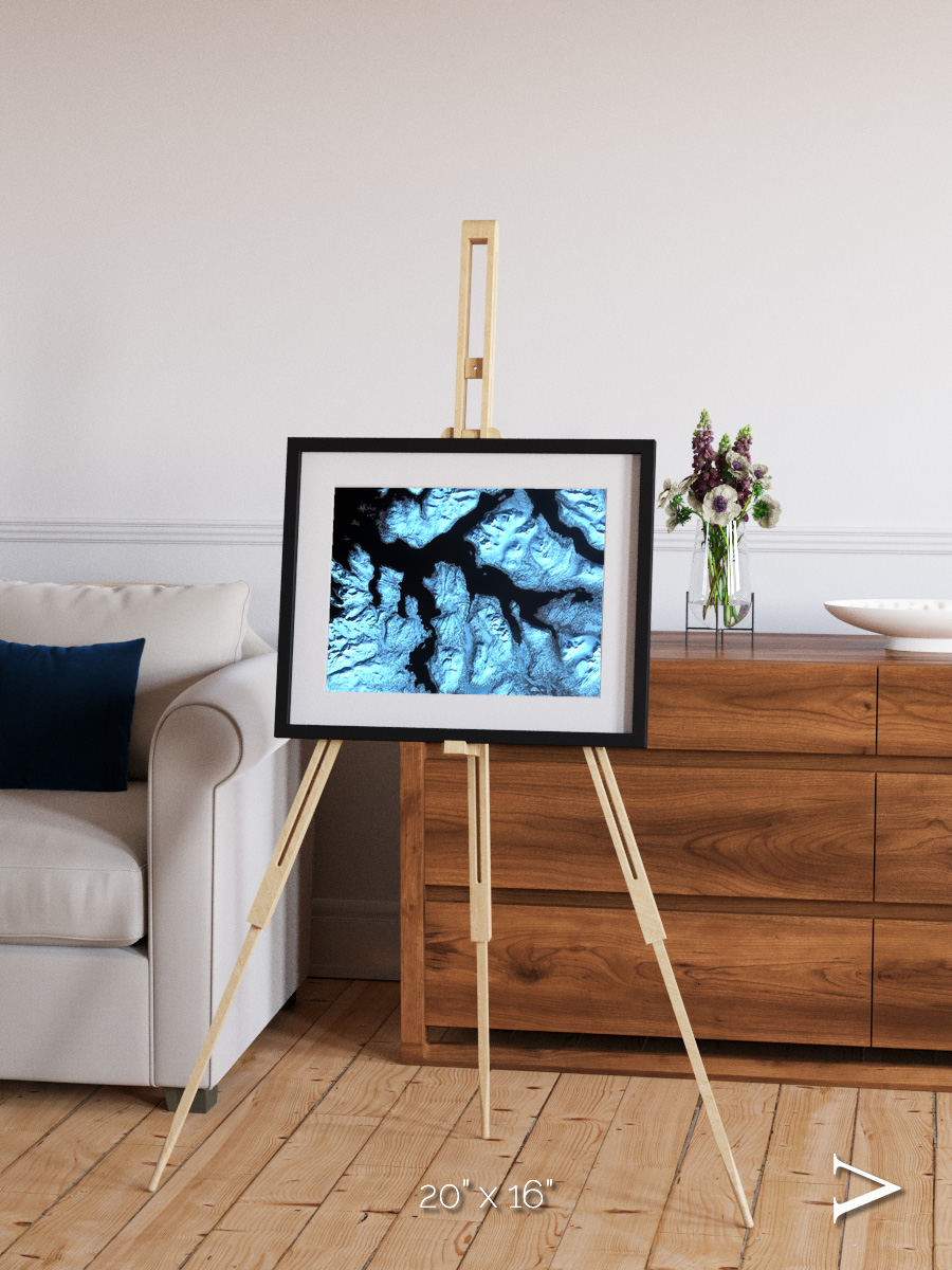 Glacial Passage, Northern Norway Framed & Mounted Print