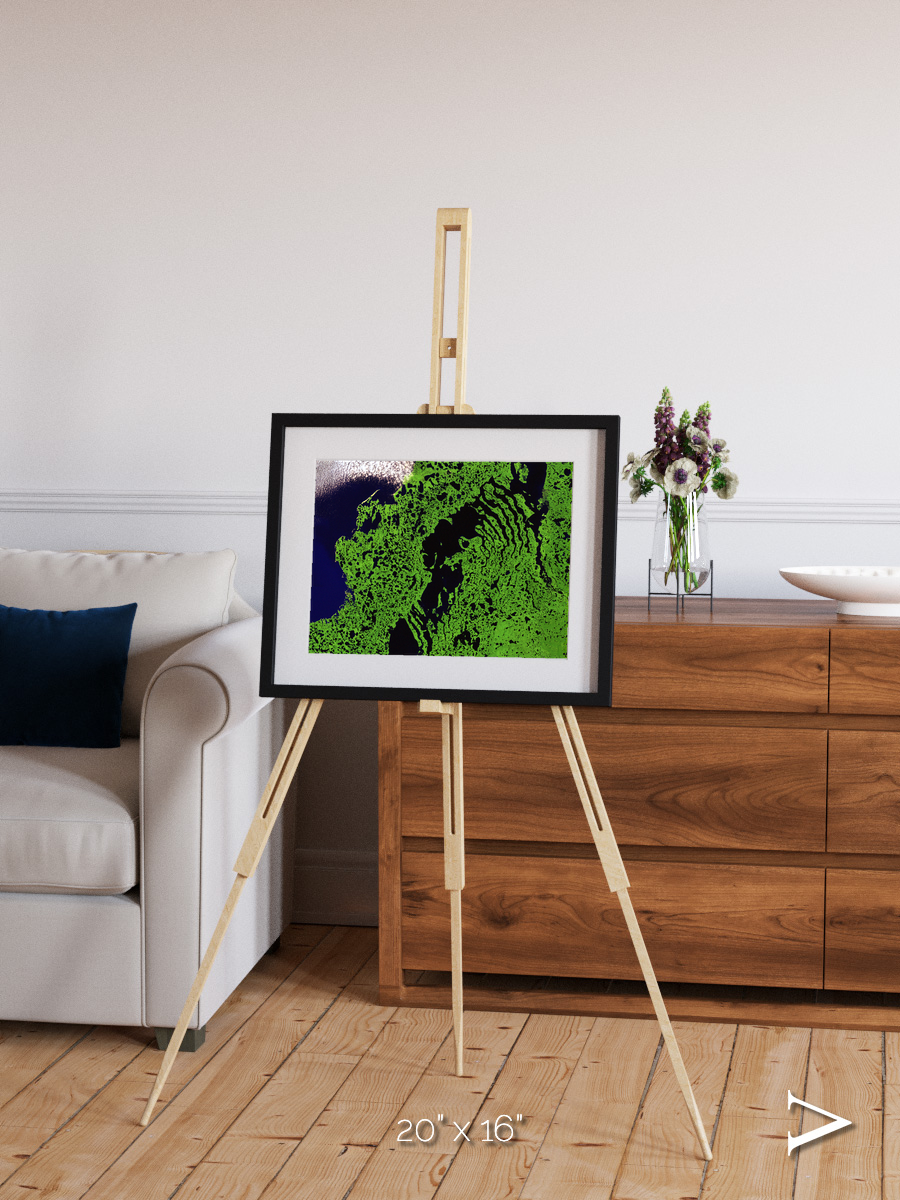 Tundra Reach, Liverpool Bay Framed & Mounted Print