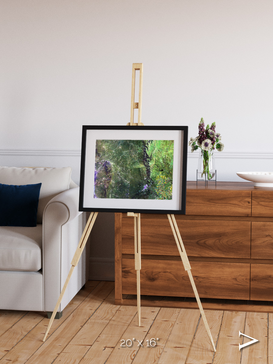 Radiating Plains, San Luis Framed & Mounted Print