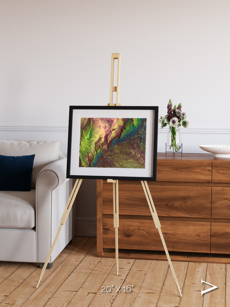 Textured Earth, Sierra de Velasco Framed & Mounted Print