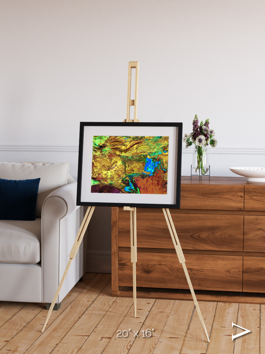 Salt and Storm, Dasht-e Kavir Framed & Mounted Print