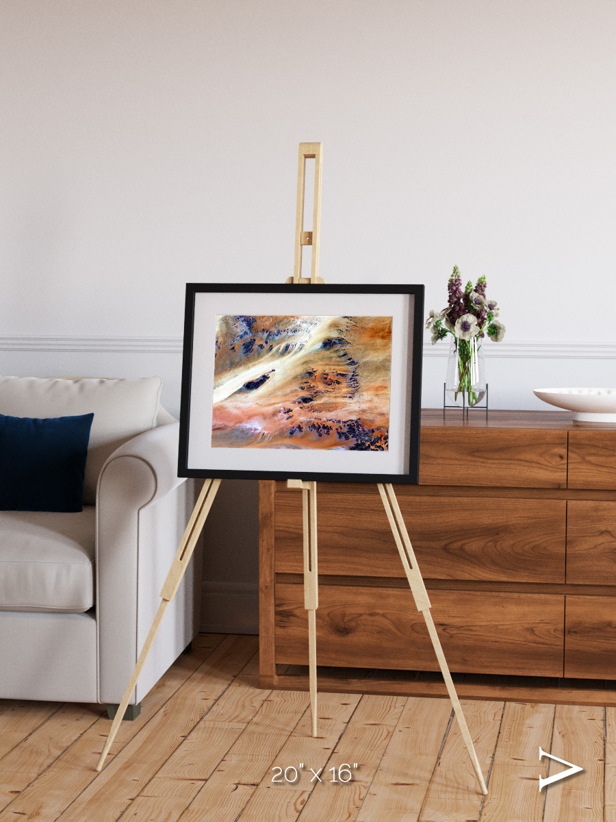 Shifting Dunes, Terkezi Oasis Framed & Mounted Print