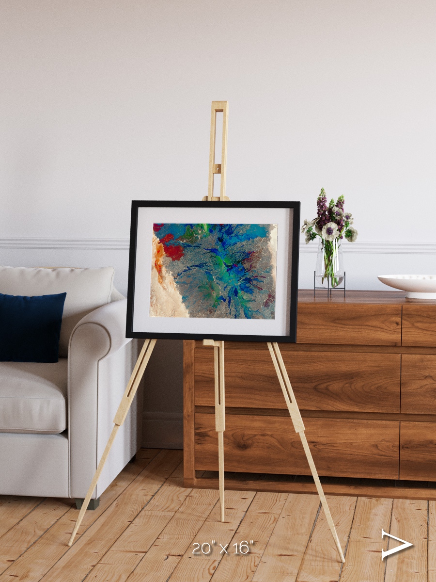 Rift and Fire, Ethiopia Framed & Mounted Print