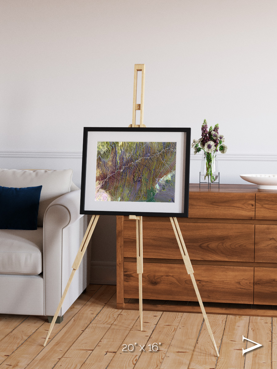 Shifting Dunes, Ugab River Framed & Mounted Print
