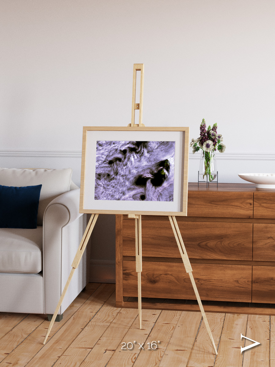 Vortices over Broutona, Kuril Islands Framed & Mounted Print