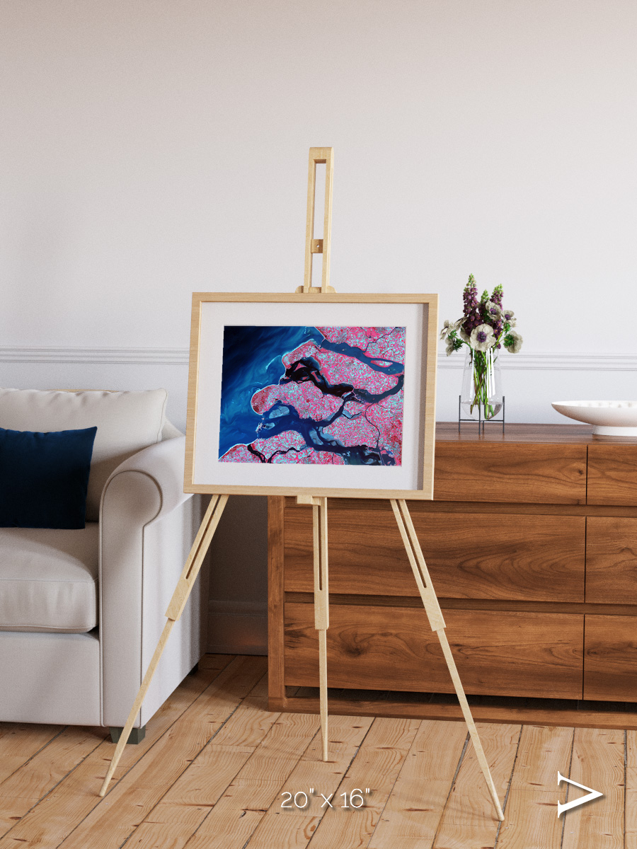 Windward Isles, Delta Region Netherlands Framed & Mounted Print
