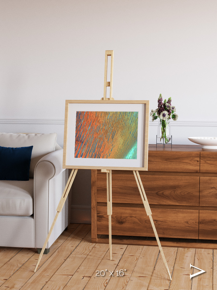 Windwritten Sands, Erg Chech Framed & Mounted Print