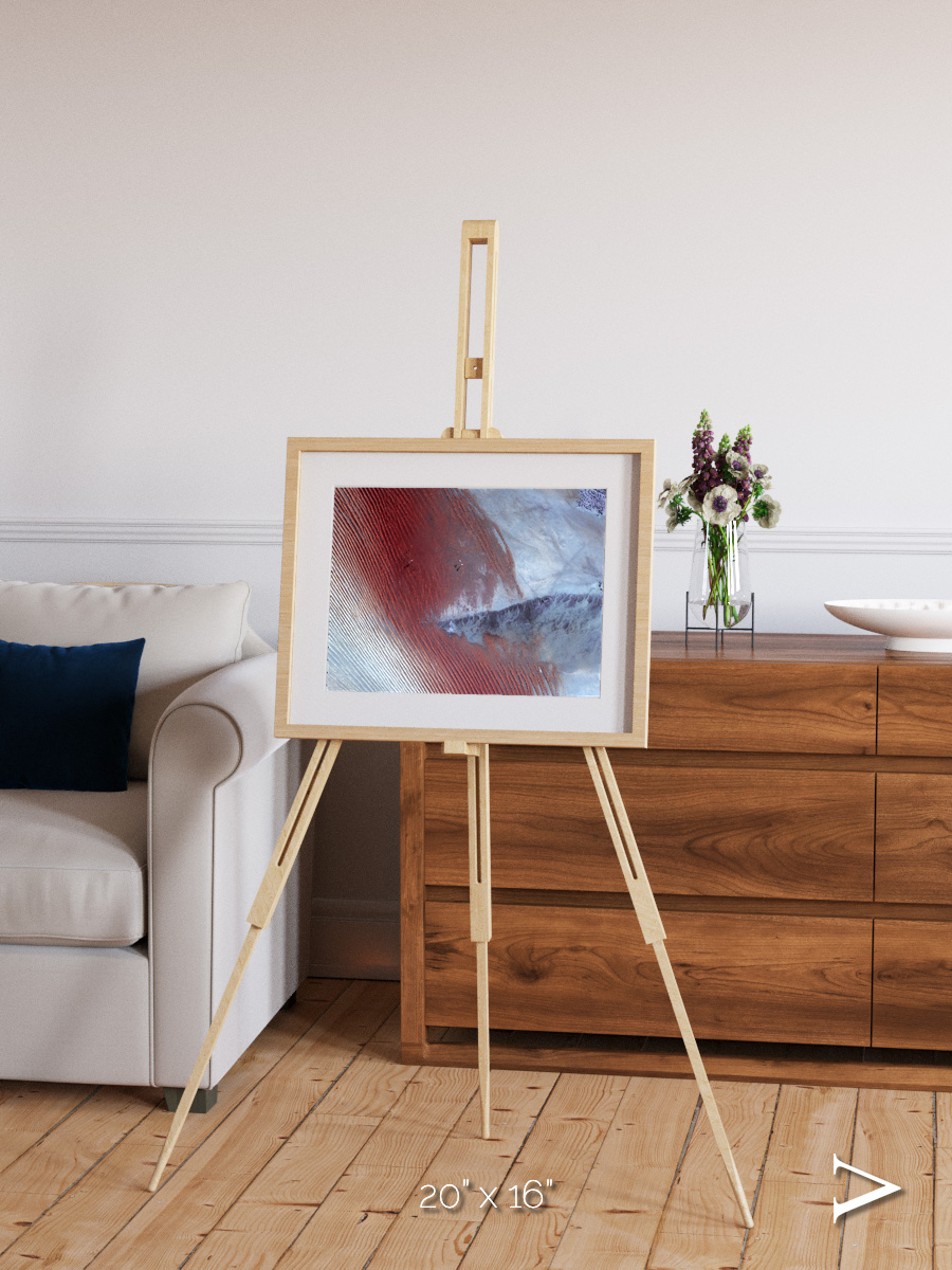 Wind Signatures, Empty Quarter Framed & Mounted Print
