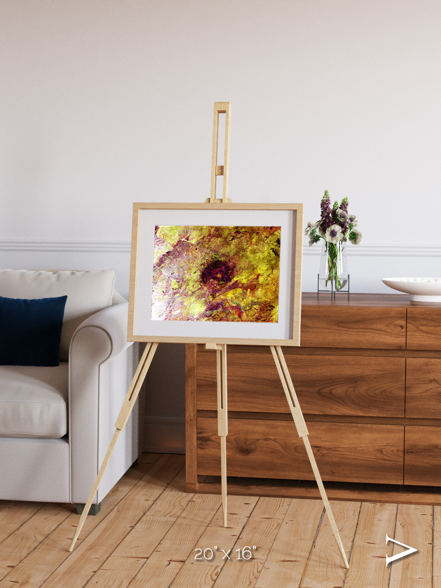 Magma Plains, Erongo Massif Framed & Mounted Print