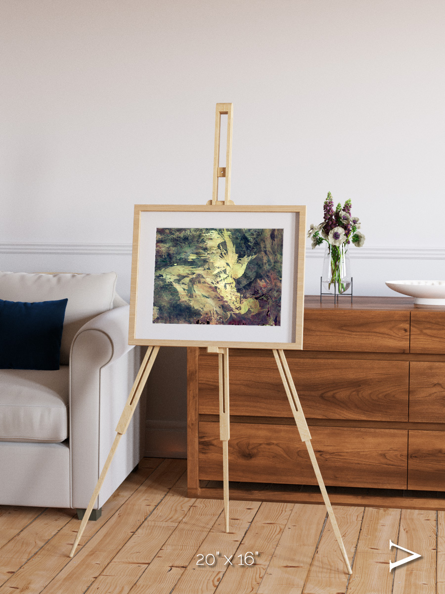 Windwritten Dunes, Great Sandy Scars Framed & Mounted Print