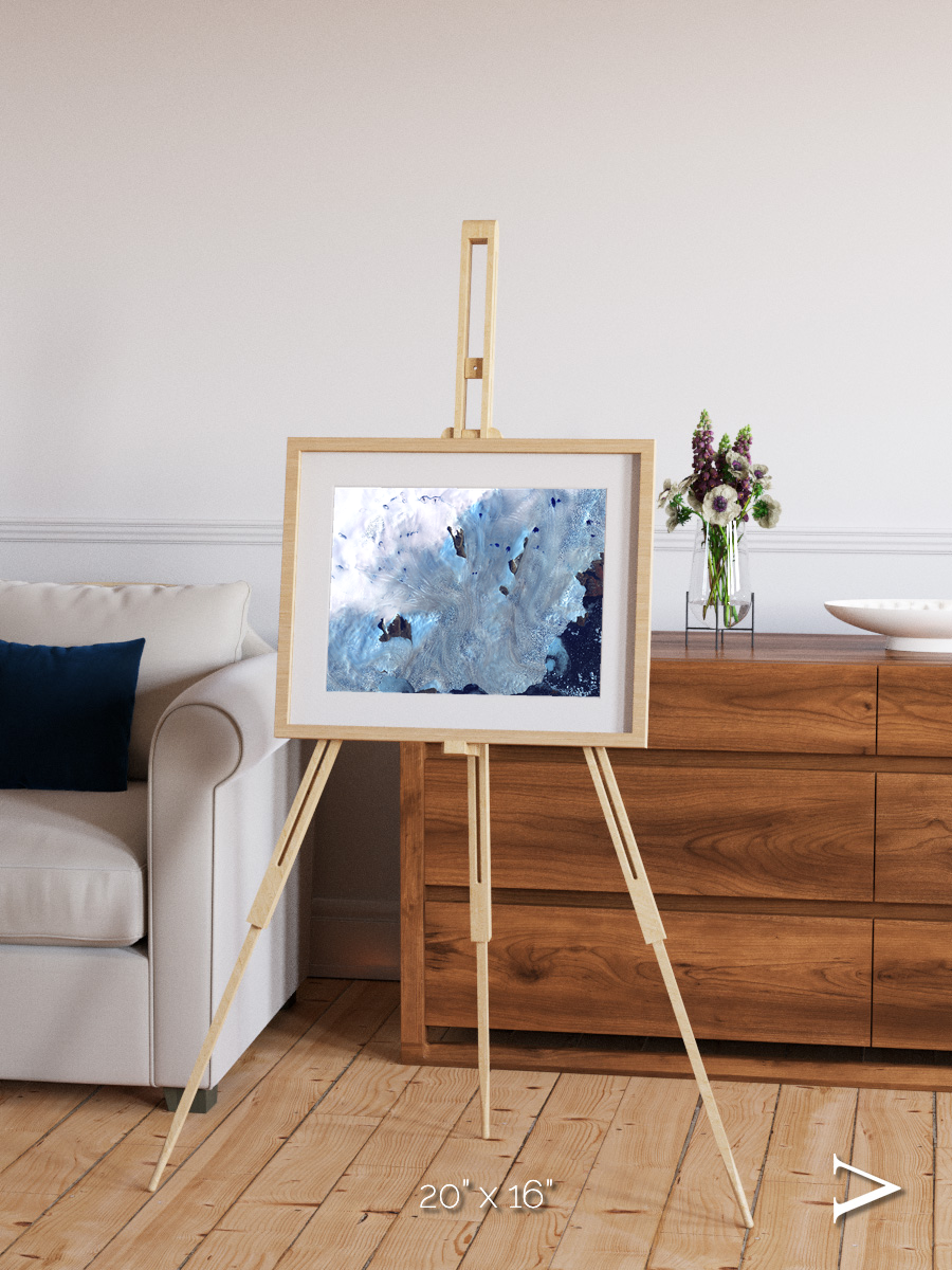 Waterways, Greenland Coast Framed & Mounted Print