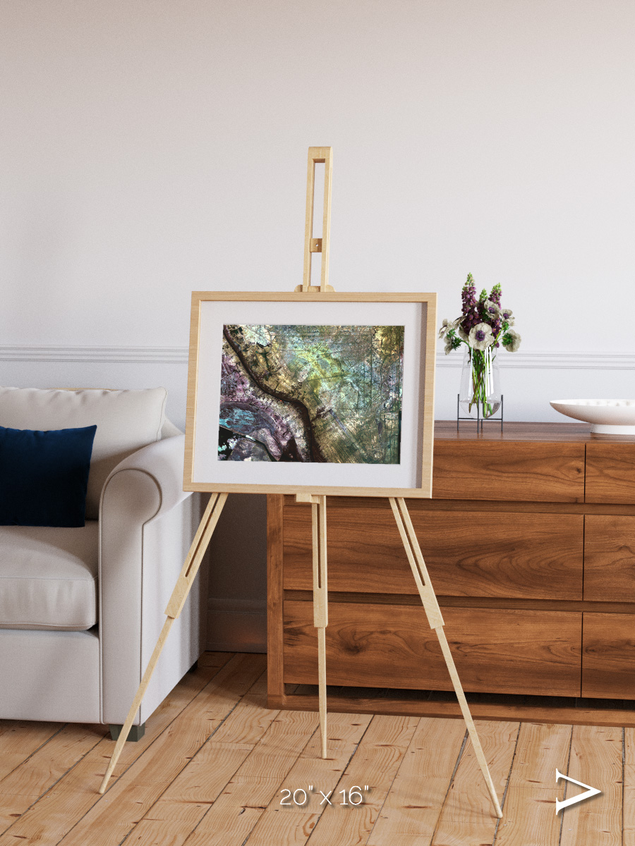 Floodplain Lines, Iraqi Emplacement Framed & Mounted Print