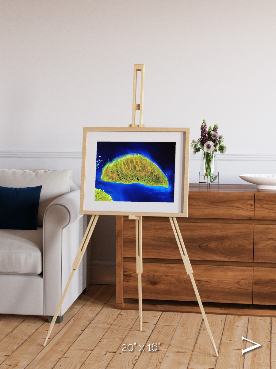 Coastal Fragments, Island Rebound Framed & Mounted Print