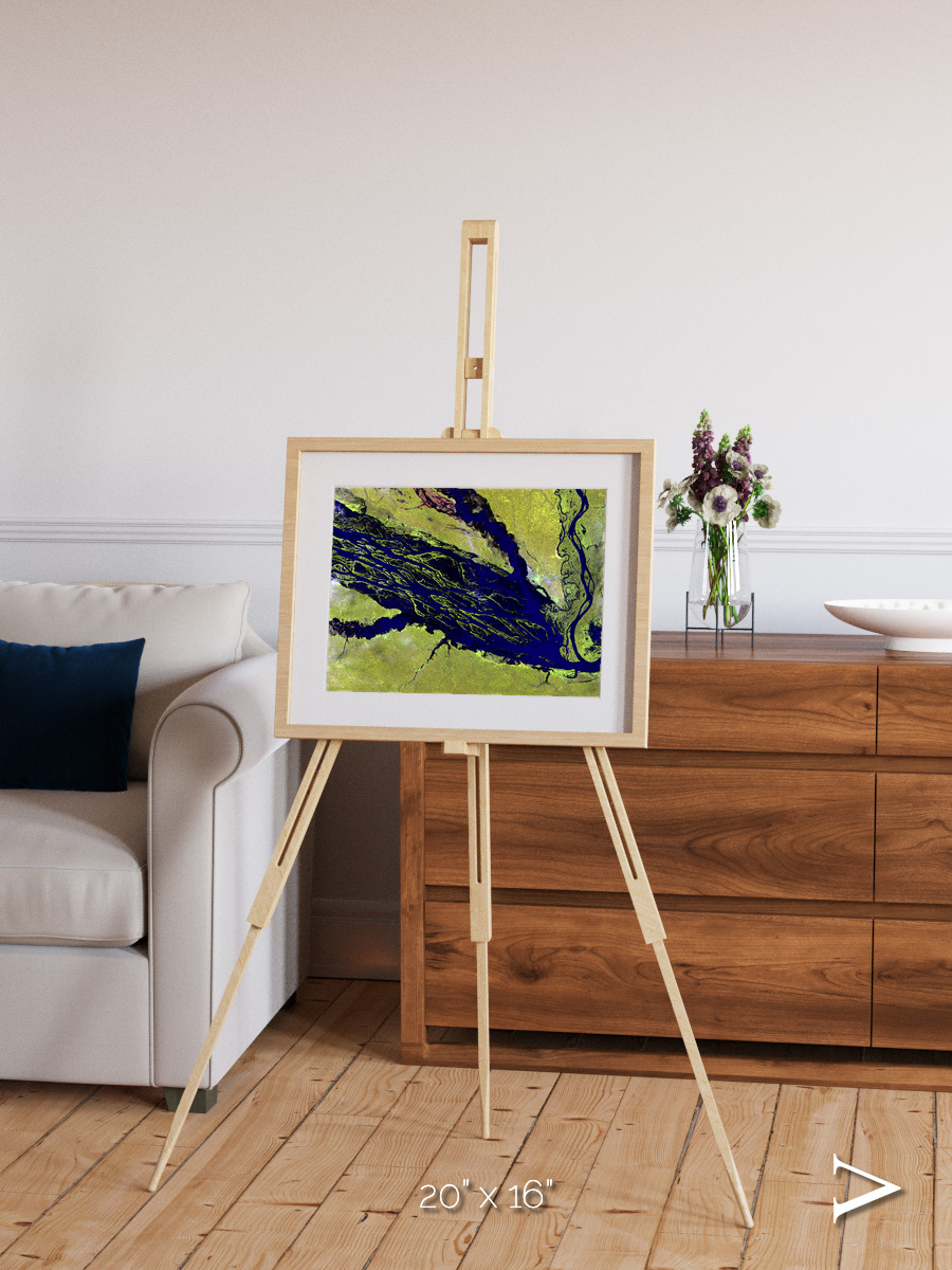 Painted Archipelago, Jau Park Framed & Mounted Print
