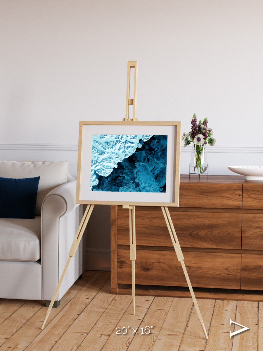 Glacial Passage, Kamchatka Peninsula Framed & Mounted Print