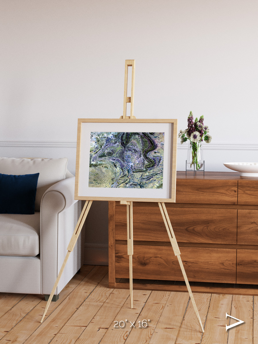 Mountain Textures, MacDonnell Ranges Framed & Mounted Print